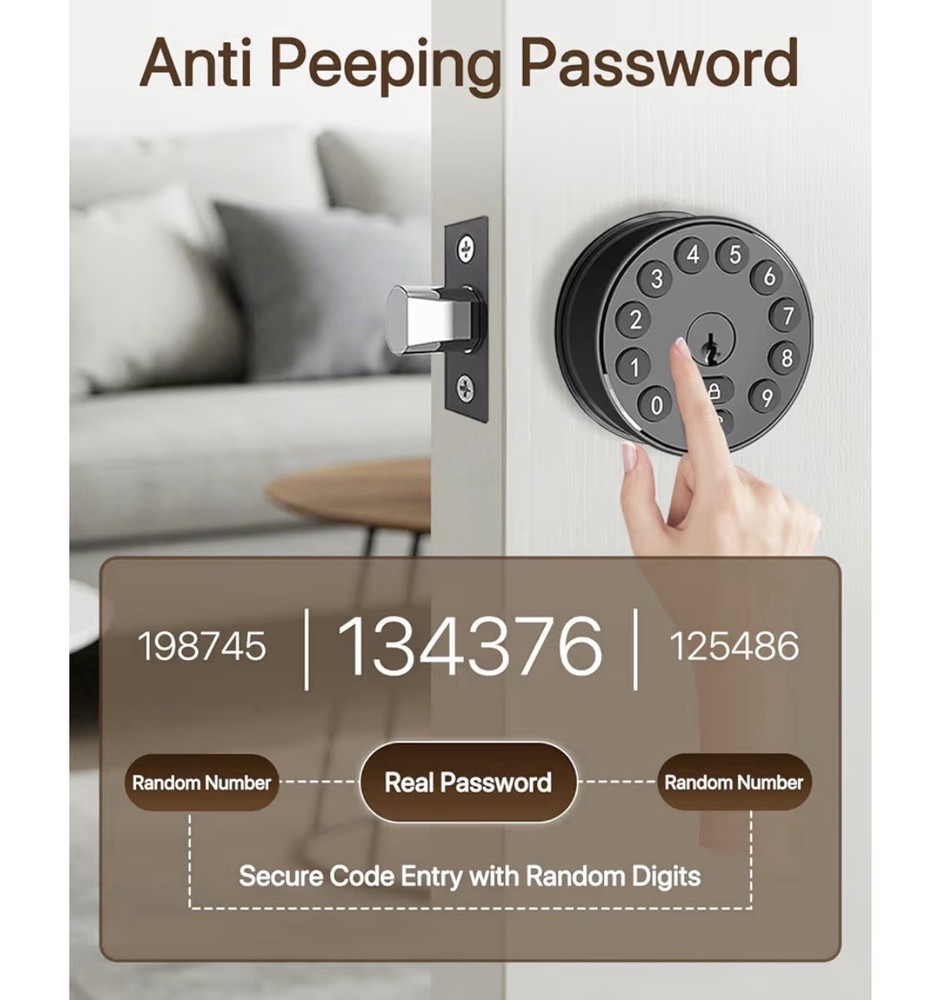 Keyless Electronic Deadbolt Door Lock (YL-68-MINI style)