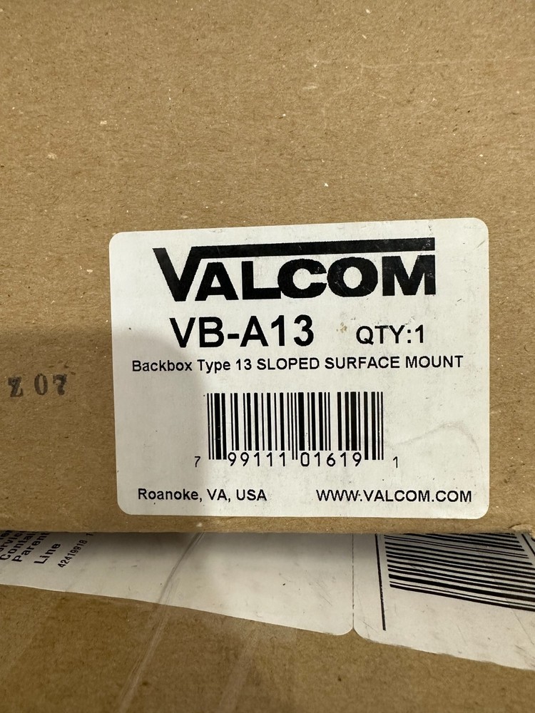 Valcom VB-A13 Angled Backbox for Square Speaker Faceplate