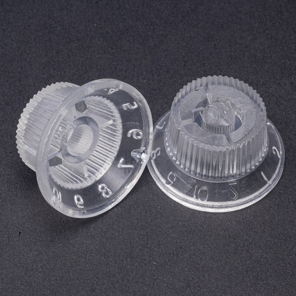 3 Pcs Transparent Number ST Guitar Knobs Volume Tone Knob fits Stratocaster
