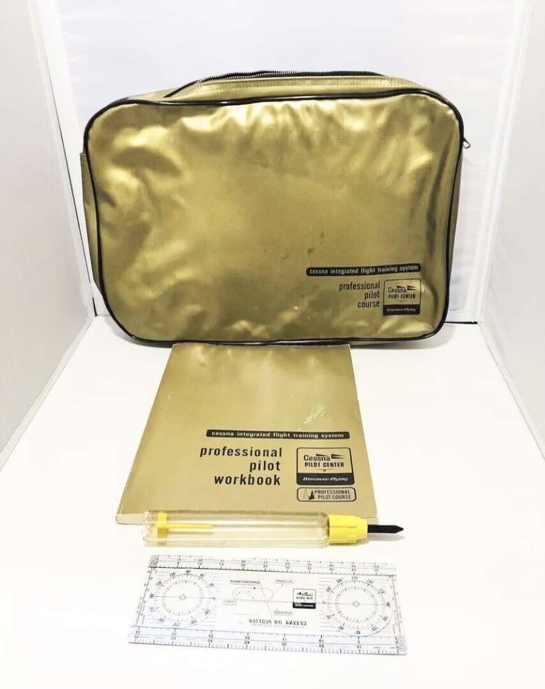 Cessna Pilot Center Soft Shell Case, Training Workbook, Plotter & Fuel Tester