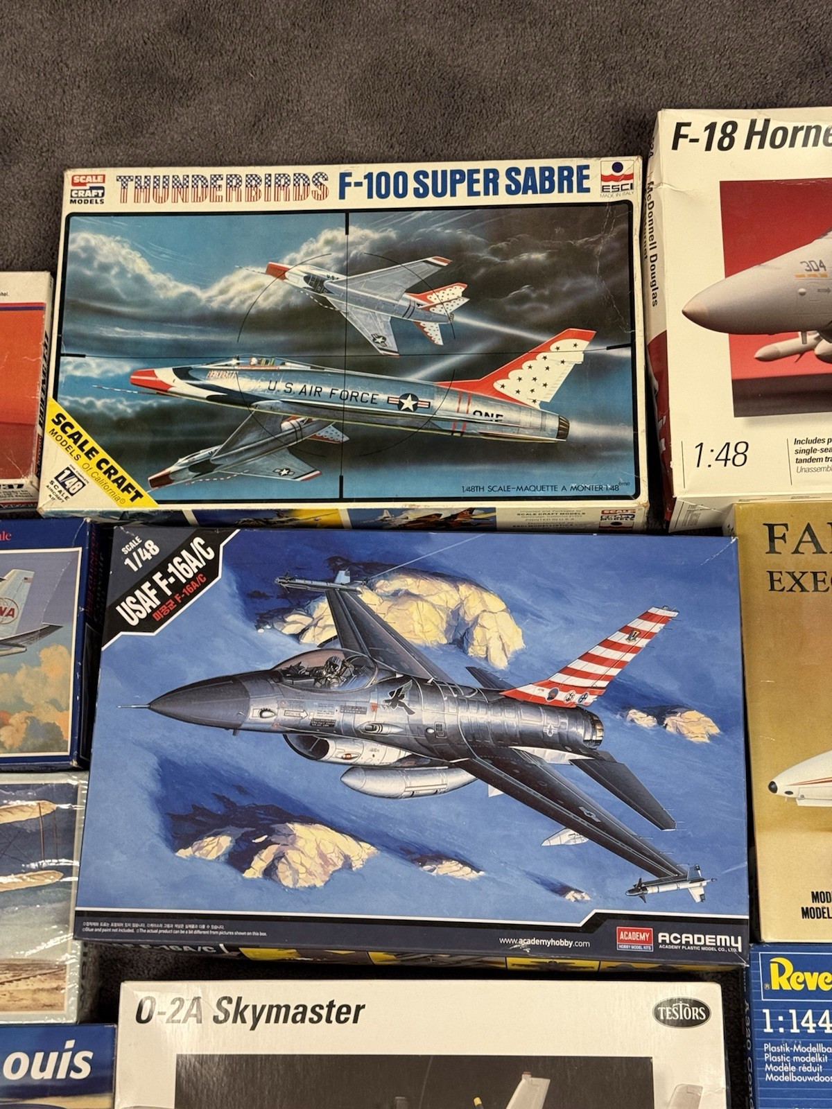 Lot of 16 Military Aircrafts & Airplane Jumbo Jets Models All New Mixed Scale