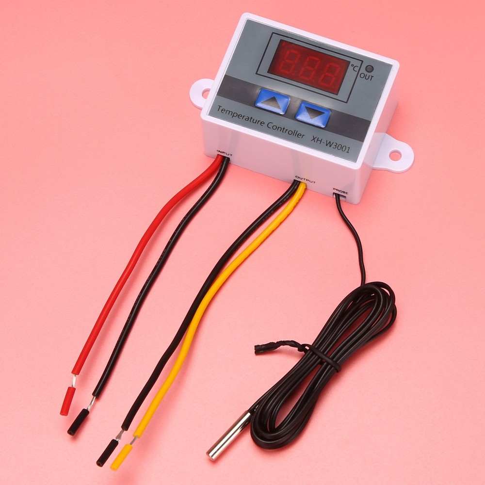 220V Digital LED Temperature Controller 10A Thermostat Control with Switch Di3713