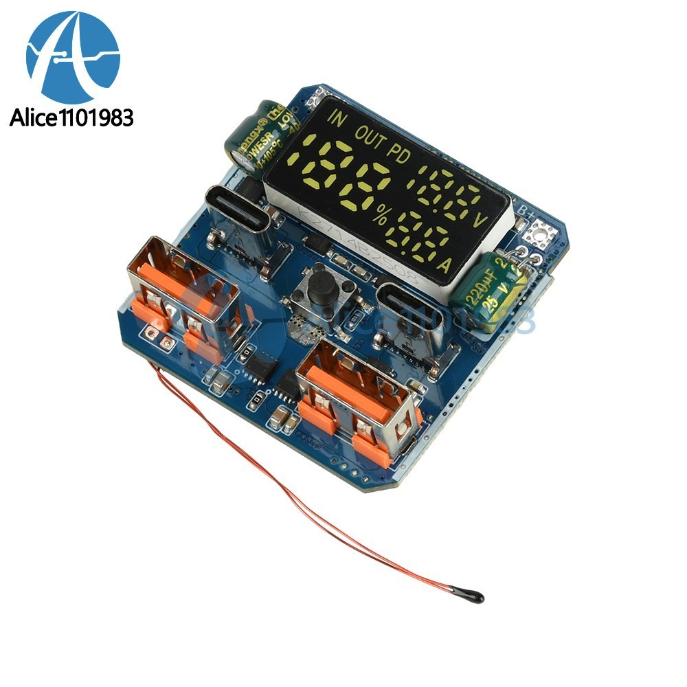 4S PD 100W Bidirectional Fast Charging Module Buck-Boost 20V 5A with Display