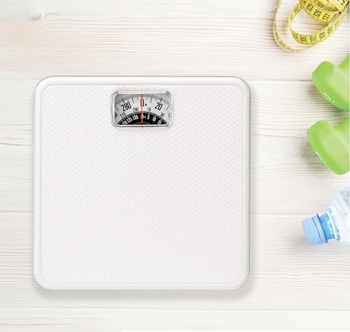 EUROSTAR Mechanical Bathroom Scale, White
