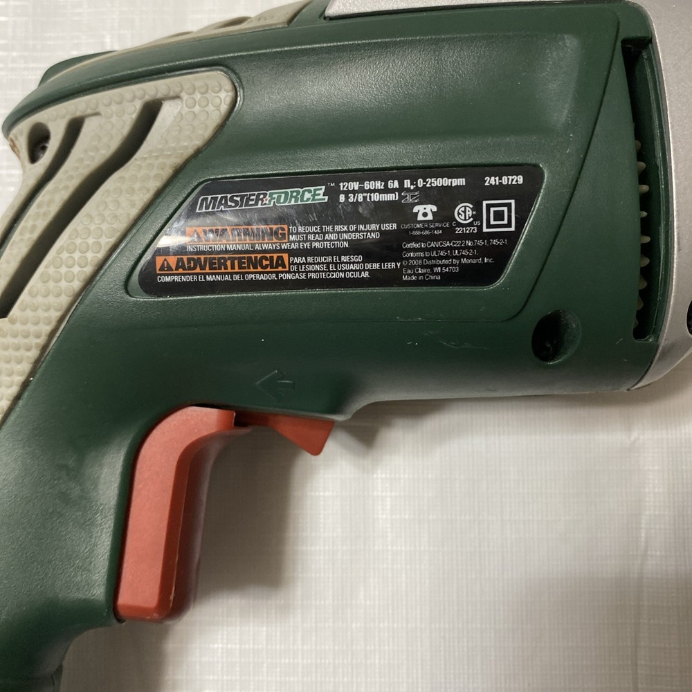 Masterforce Drill/Driver Corded Electric 3/8" 241-0729