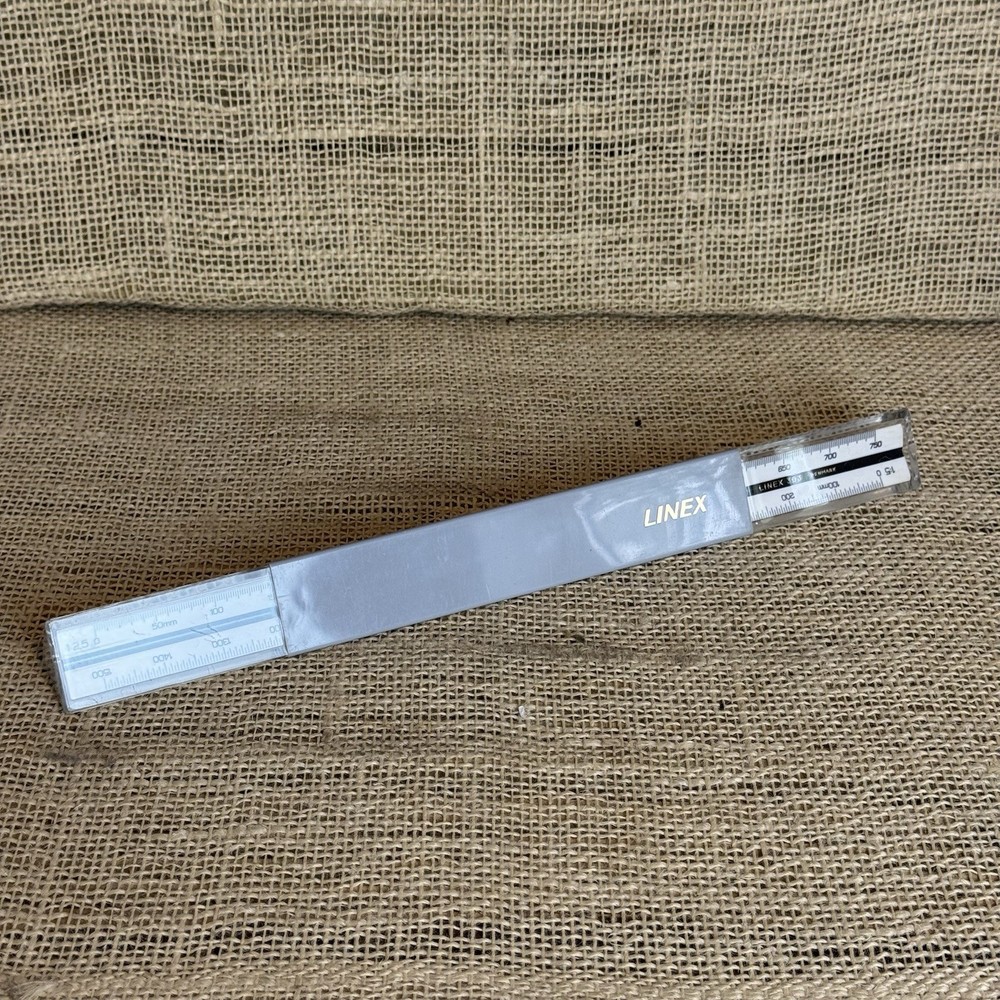 Linex  303 Triangular Graphics Engineering Drawing ruler in original case