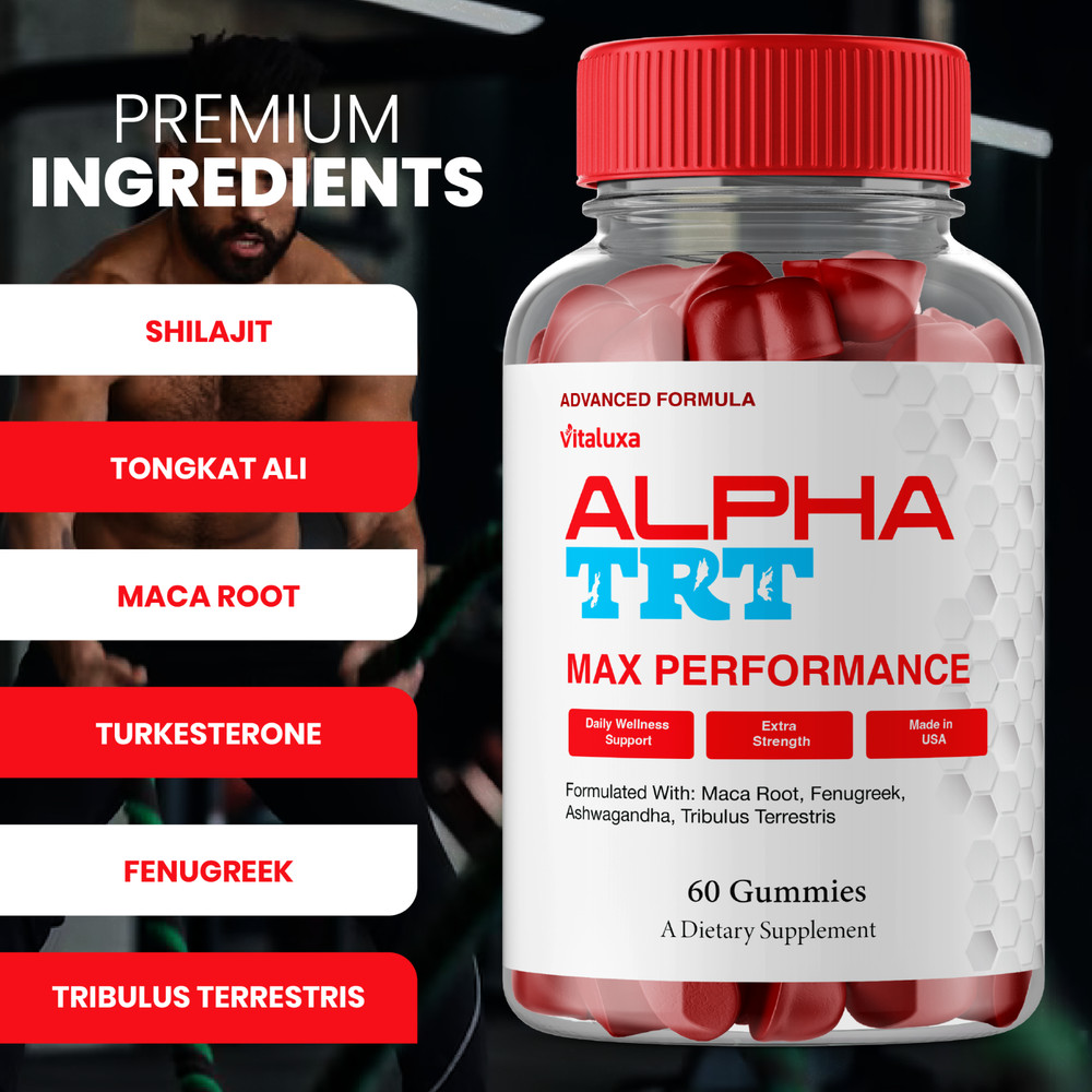 Alpha TRT Performance Capsules, AlphaTRT Advanced Pills (60 Gummies)