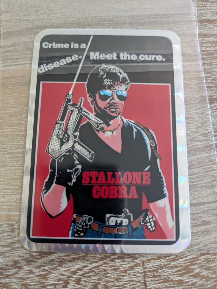 Sylvester Stallone Vending Prism Sticker Cobra