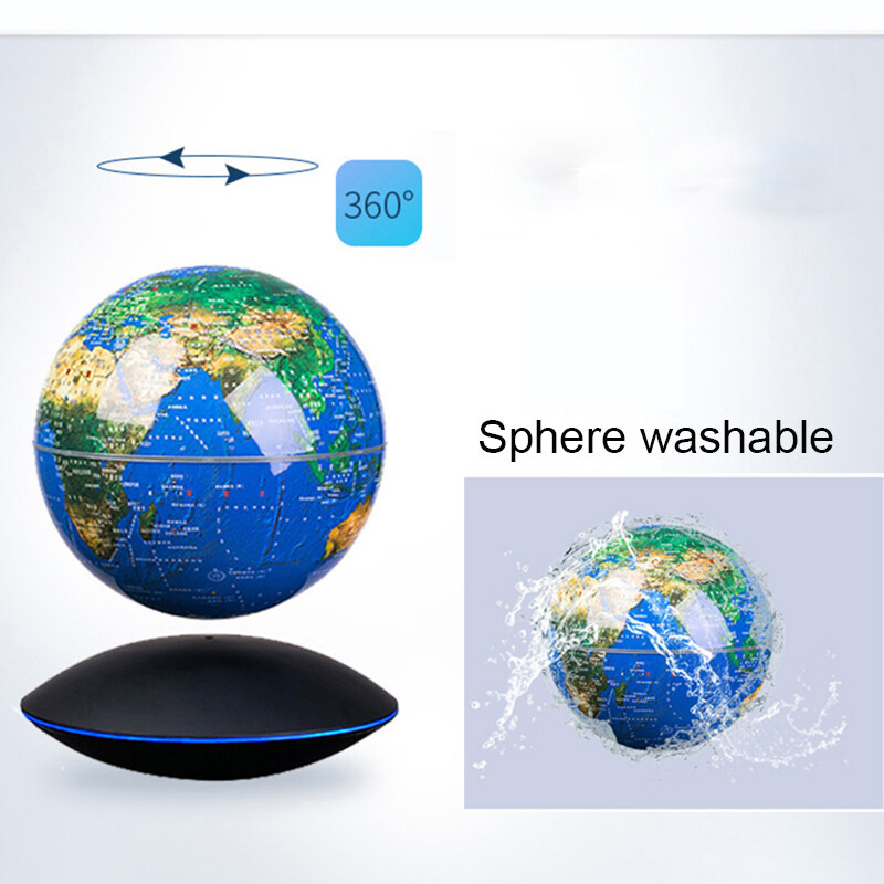 Magnetic Floating Globe with Touch Control and LED Light for Home Decor