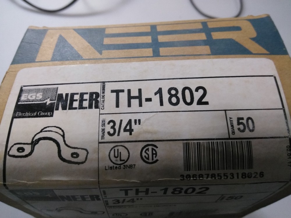 Neer ECS Conduit And Cable Hardware. 3/4" TH-1802 50 Count