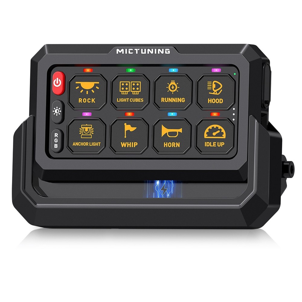MICTUNING P1S Wireless 8 Gang RGB Switch Panel Suitable for P1S-W series