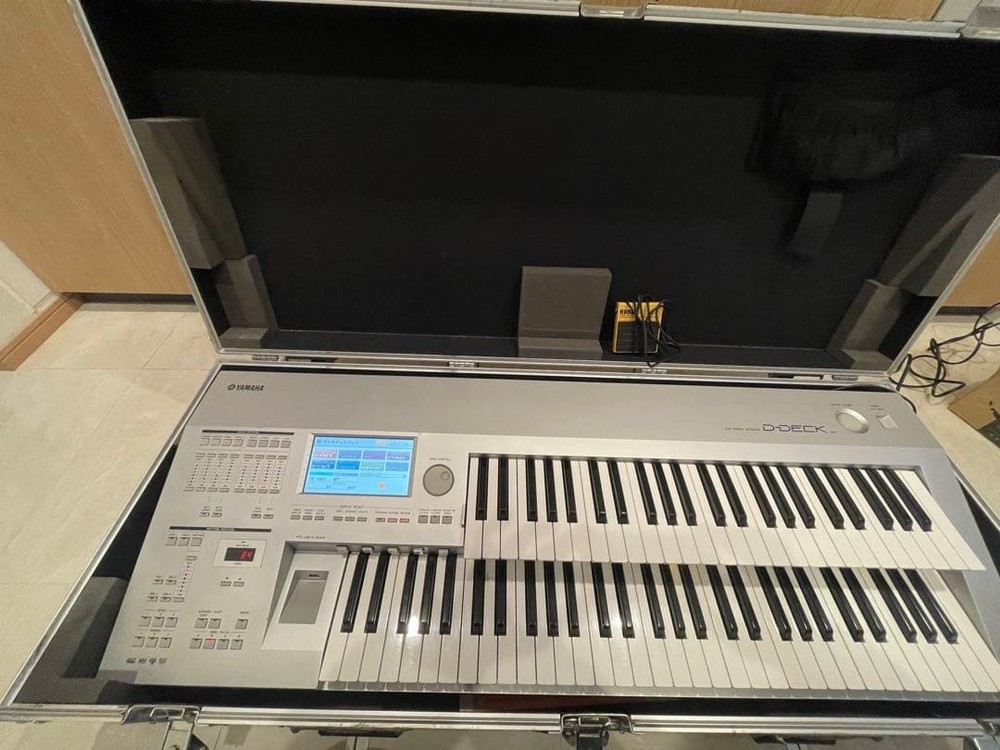 Yamaha D-Deck DDK-7 Electone Keyboard w/hard case Operation confirmed