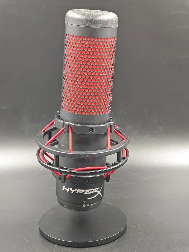 HyperX QuadCast Microphone Black/Red Used Working