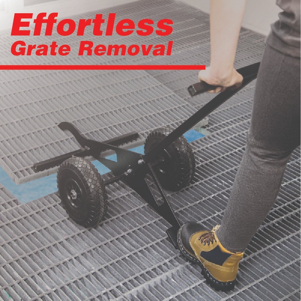 Omni Tool Grate Lifter Trolley | Heavy-Duty Grate Removal for Prep Bays & More