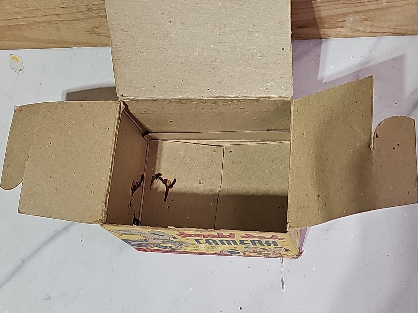 Vtg BOX ONLY for Donald Duck Childrens Camera Herbert George Co. Great Graphics