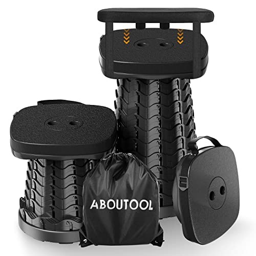 Collapsible Stool with Soft Removable Cushion & Waterproof Carry Bag -