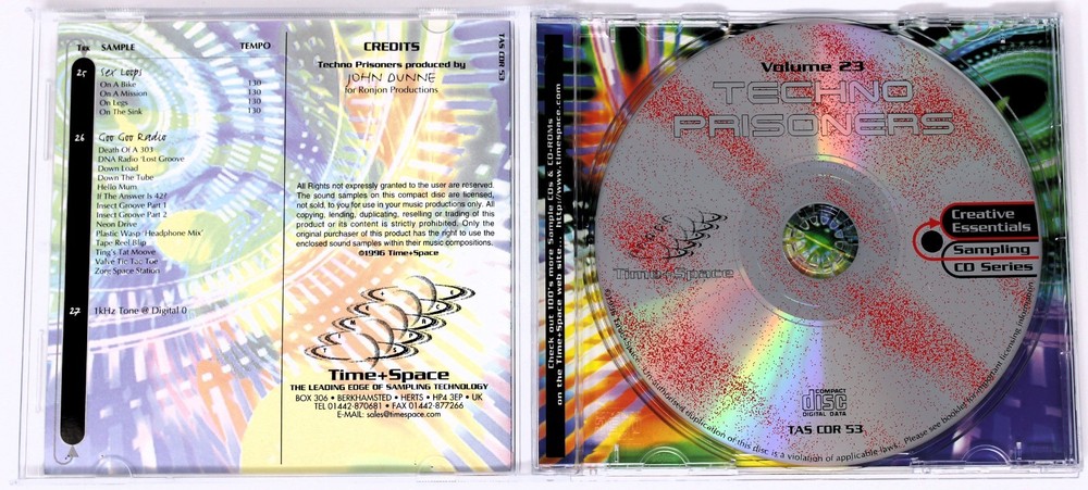 Zero-G Creative Essentials 23 Techno Prisoners Sample/Sound Library/Sampling CD