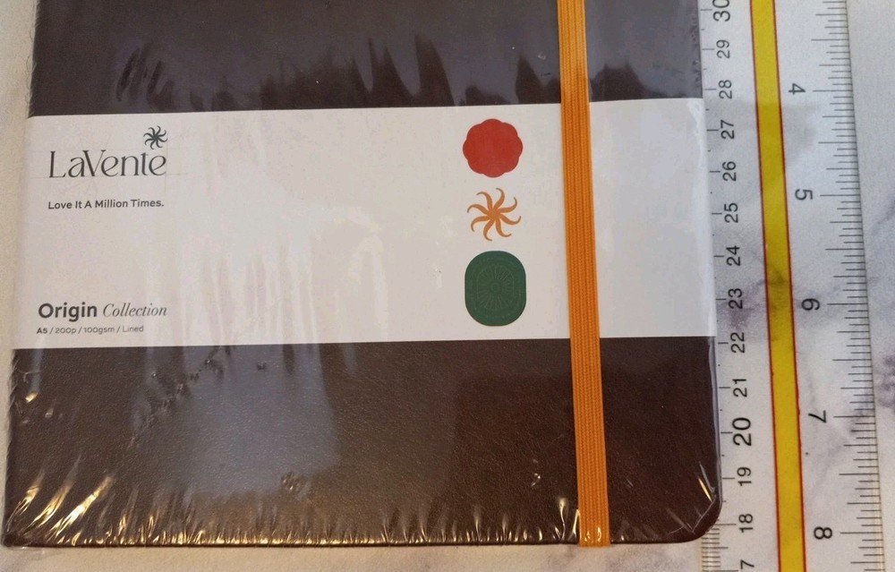 LaVente A5 Lined Journal Seal Brown New