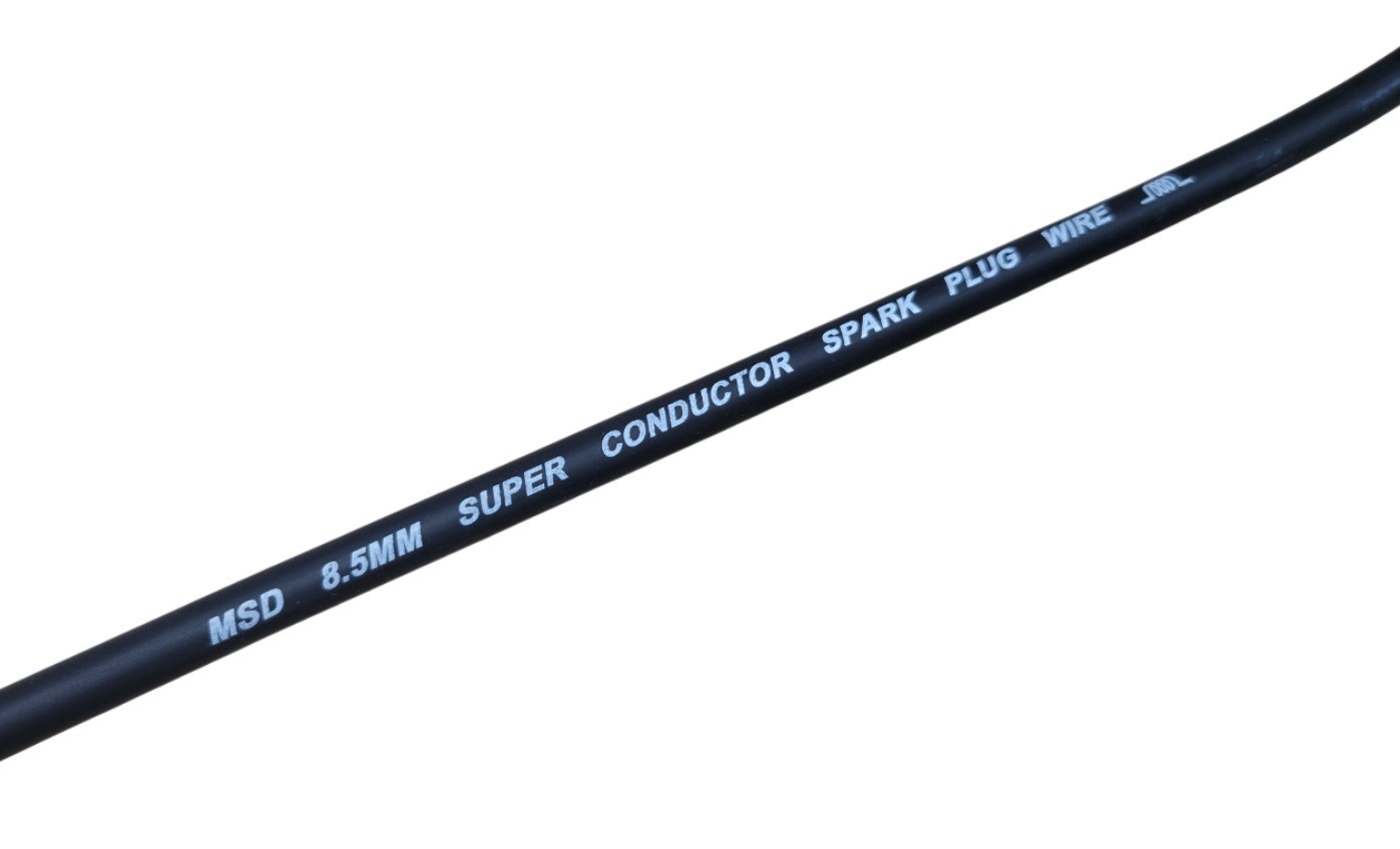 8.5mm MSD IGNITION SUPER CONDUCTOR BLACK silicone Spark plug wire sold by foot