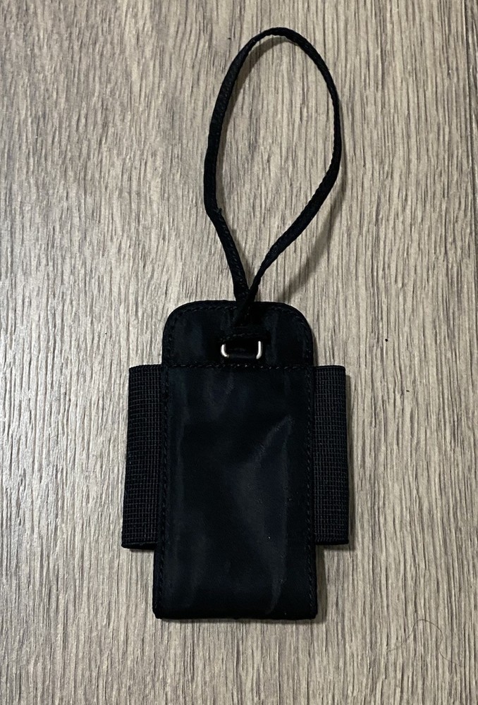 PRADA Black Nylon Cigarette Case Multi Pouch Small Bag, Expandable Sides