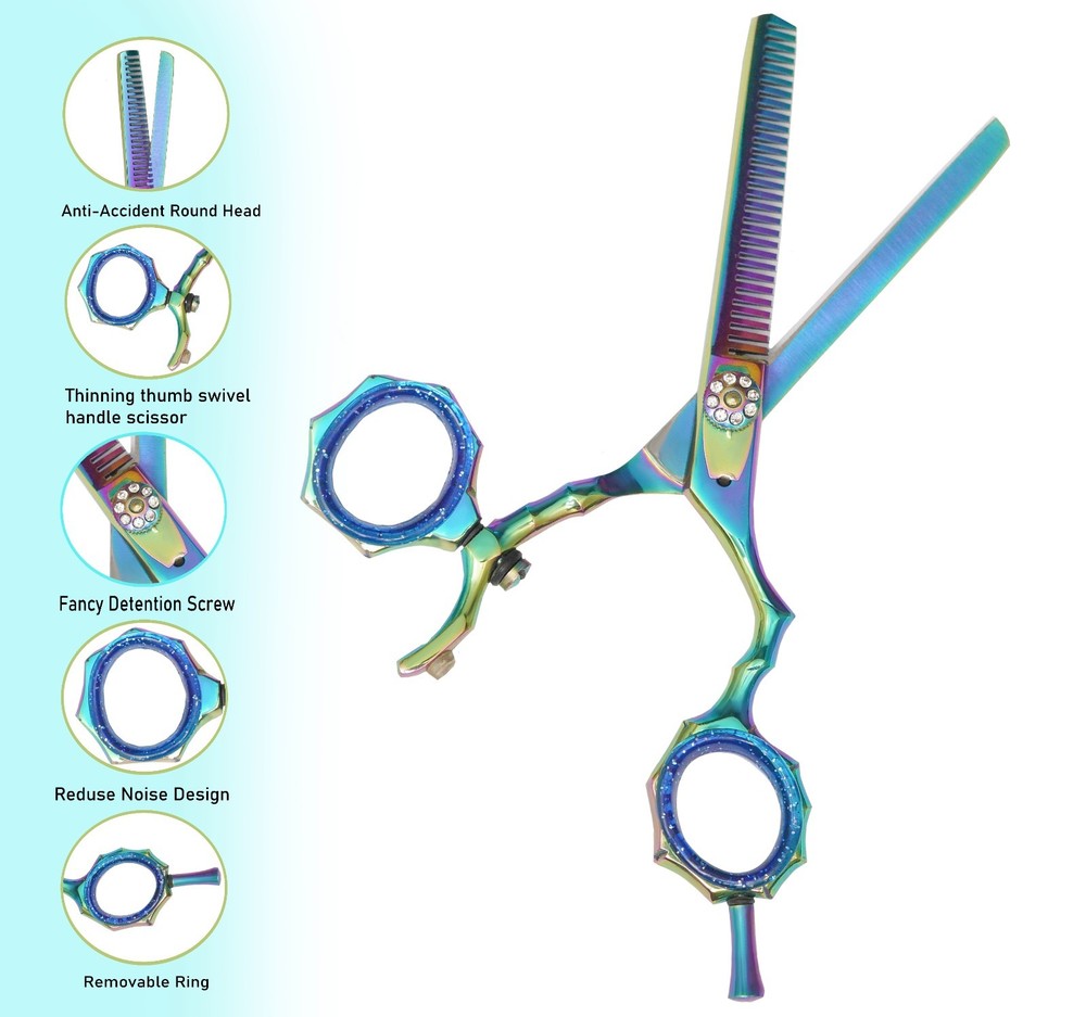 Multi Color Thinning Scissors