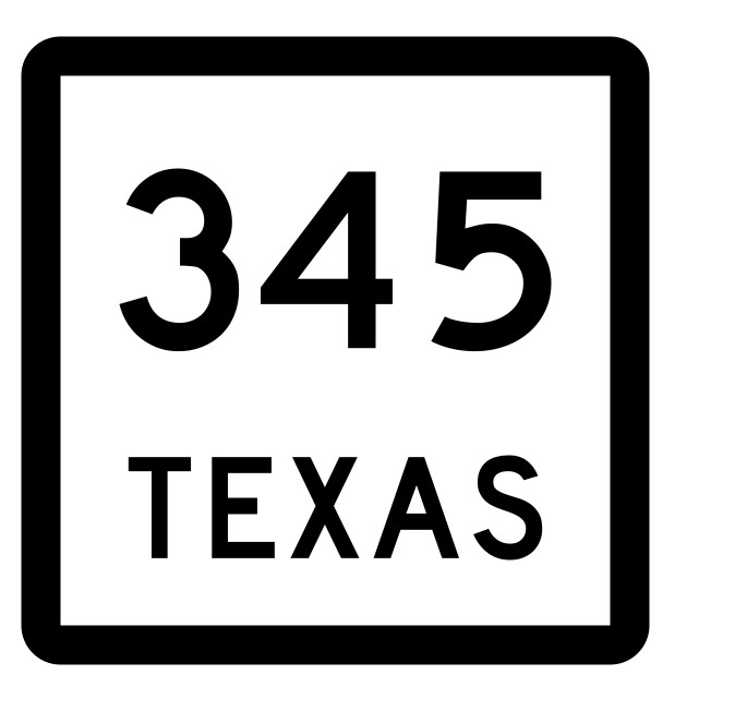 Texas State Highway 345 Sticker Decal