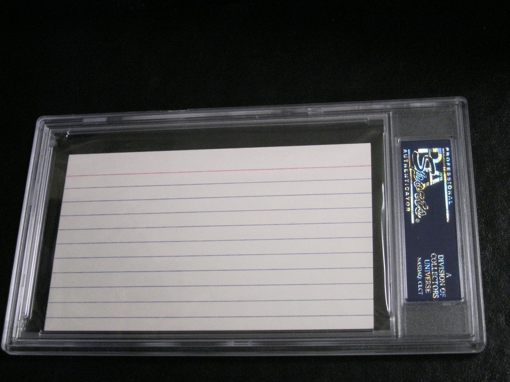 Chub Feeney Autographed Cut PSA Certified Encapsulated