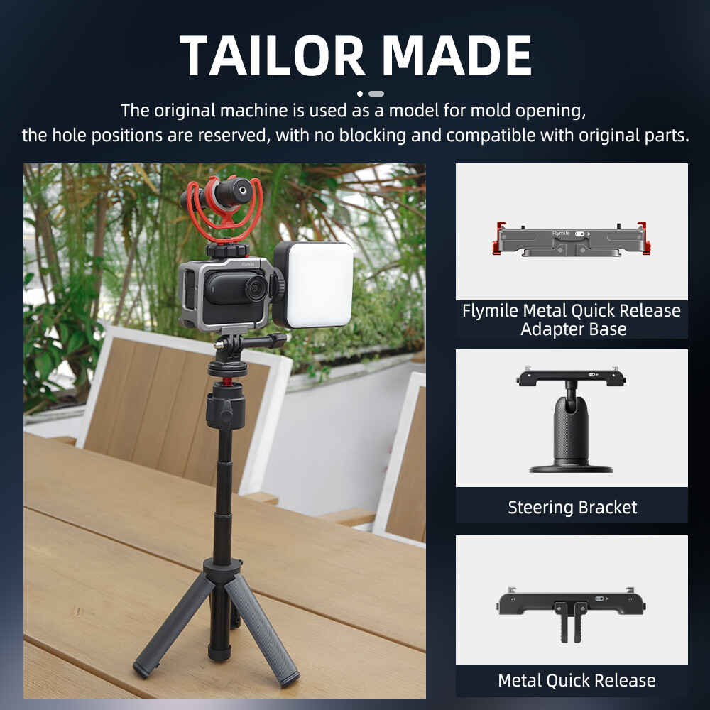 Camera Metal Rabbit Cage Expansion Frame Protective Case For Insta360 GO 3/3S