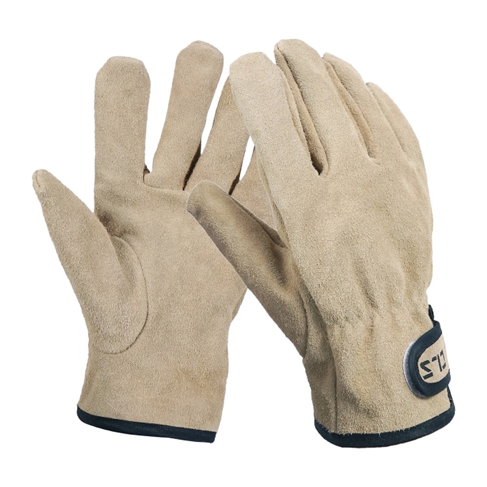 Camping  Cowhide Leather  Heat/Fire Resistant Mittens  D8R4