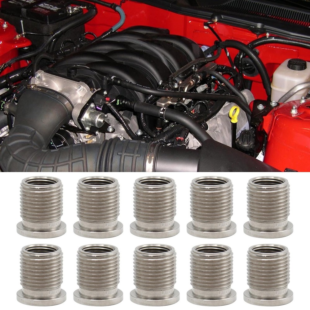 Spark Plug Port Insert Kit for Ford Triton Engines Replace 38900 10 Pcs