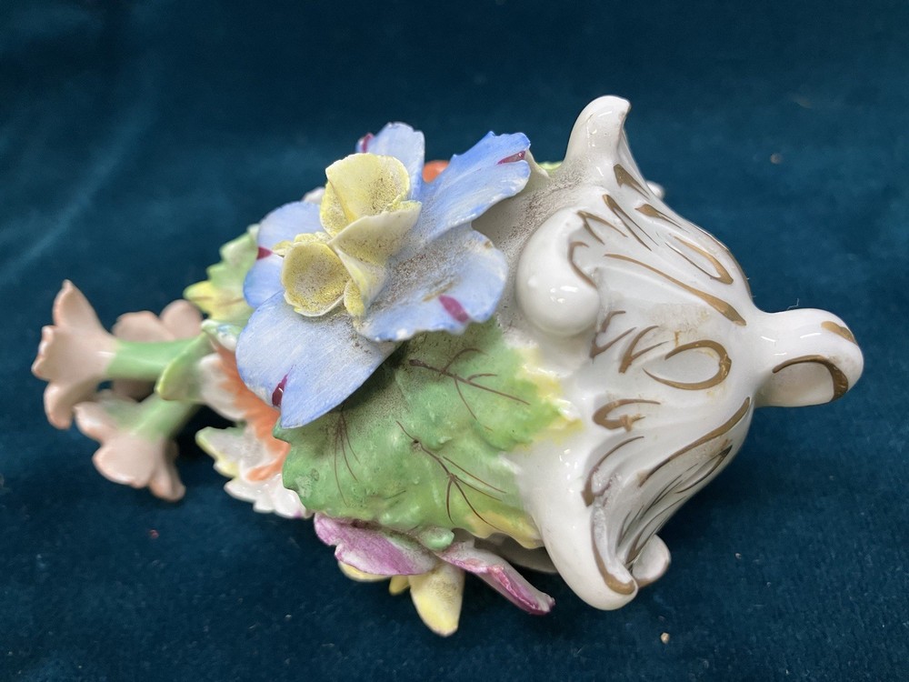 Antique Dresden Floral Chandelier Pull