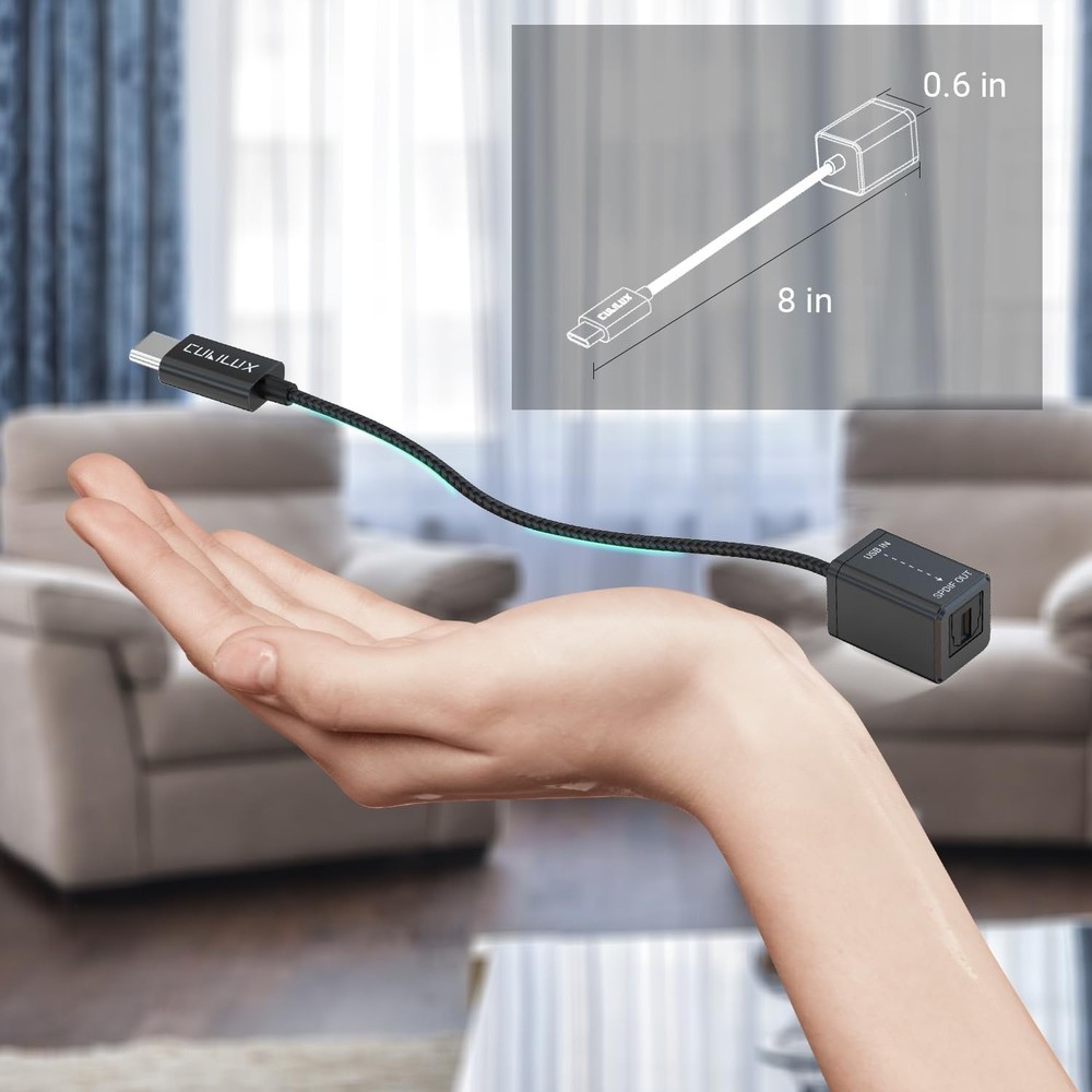 USB C to SPDIF Adapter for Enhanced Audio Experience with Amplifiers