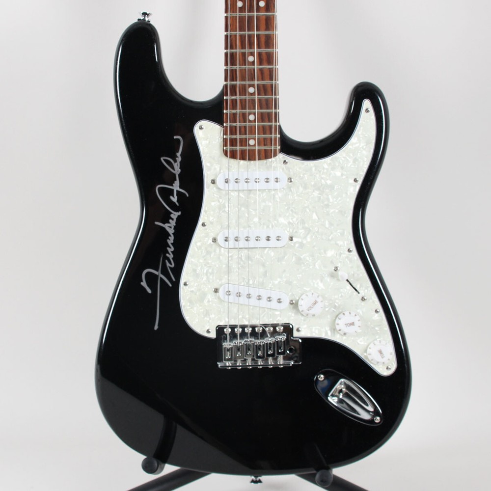 Frankie Avalon Signed Guitar Fender Starcaster - COA JSA