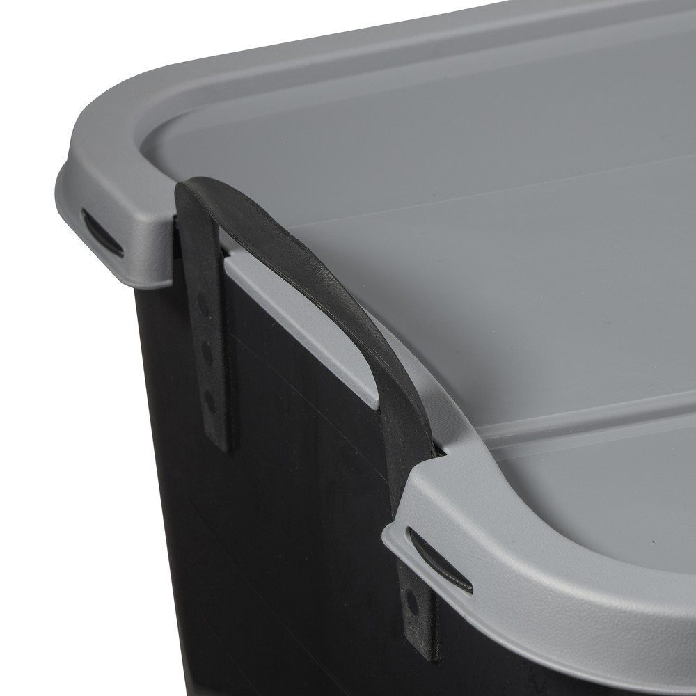 Life Story 55 Qt Stackable Home Organization Lidded Storage Container, (12 Pack)