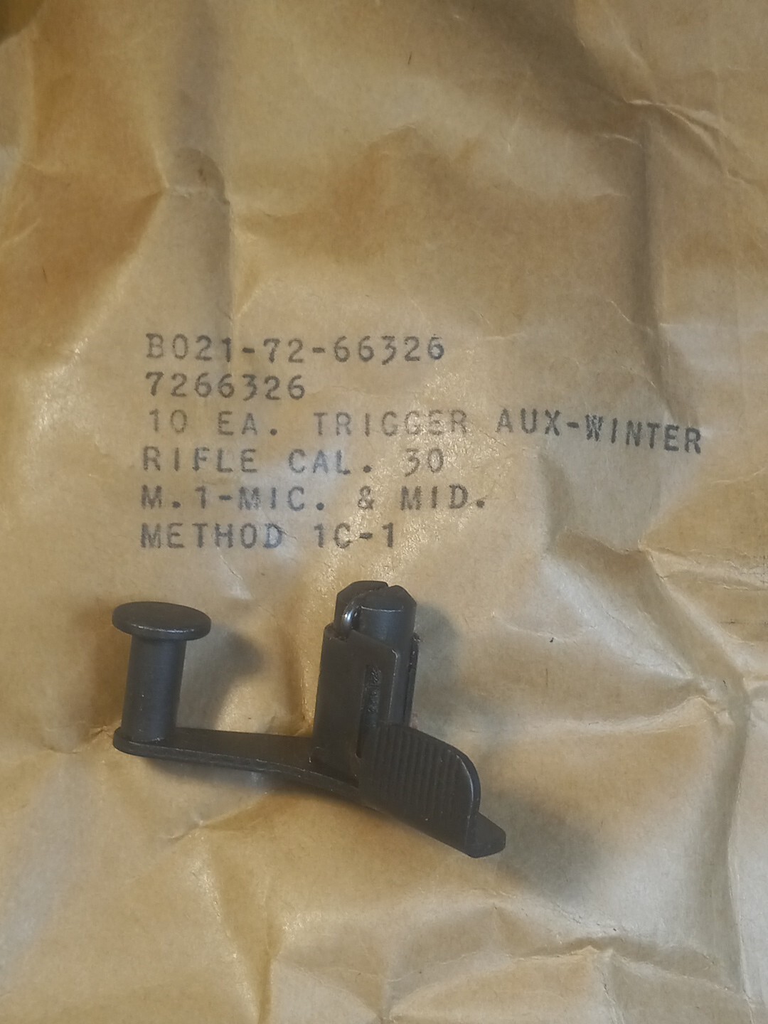 M1 Garand Trigger Winter USGI NOS