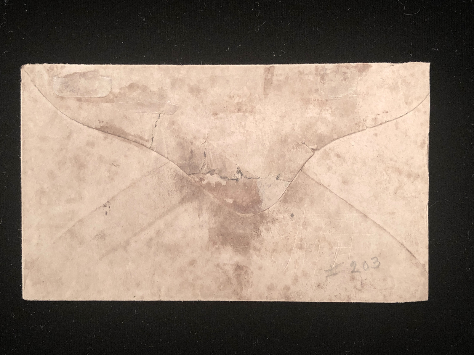 USED CONFEDERATE COVER CSA #4 ON SMALL COVER