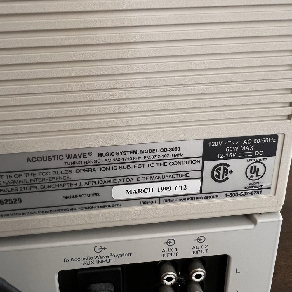 BOSE Acoustic Wave Multi-disc Changer Model CD-3000