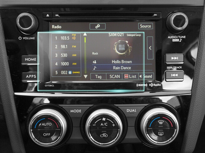 Crystal Clear Screen Protector for 2017 Subaru Forester Vehicle Navigation