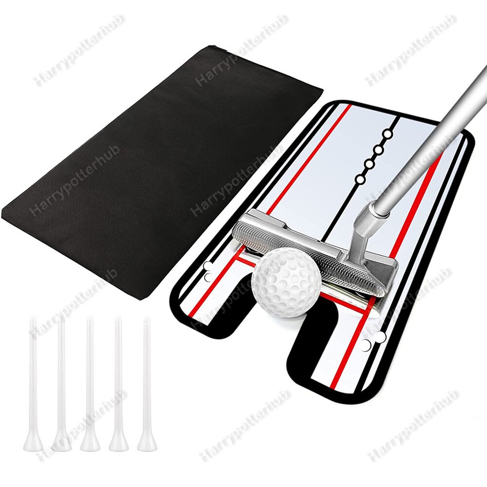 Golf Putting Mirror Training Alignment Aid Swing Trainer Eye Line Practice Tool