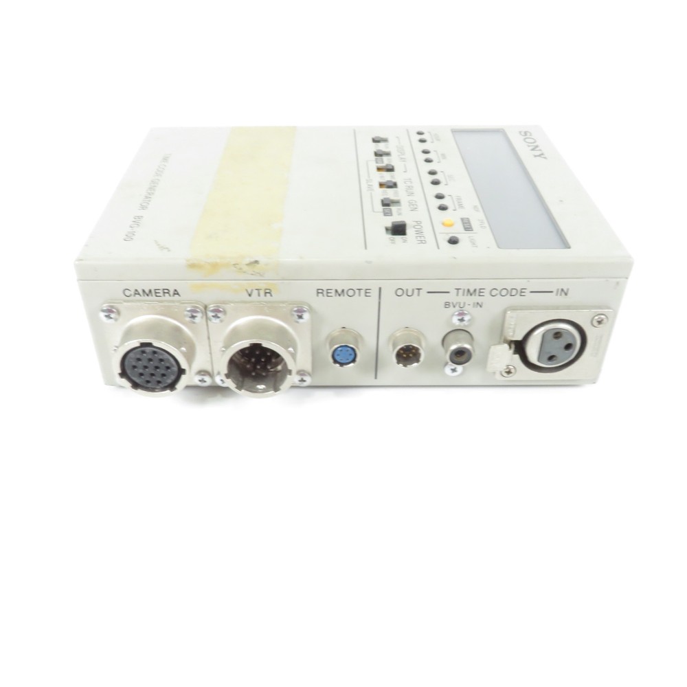 Sony BVG-100 Portable Time Code Generator SMPTE EBU Professional Broadcast
