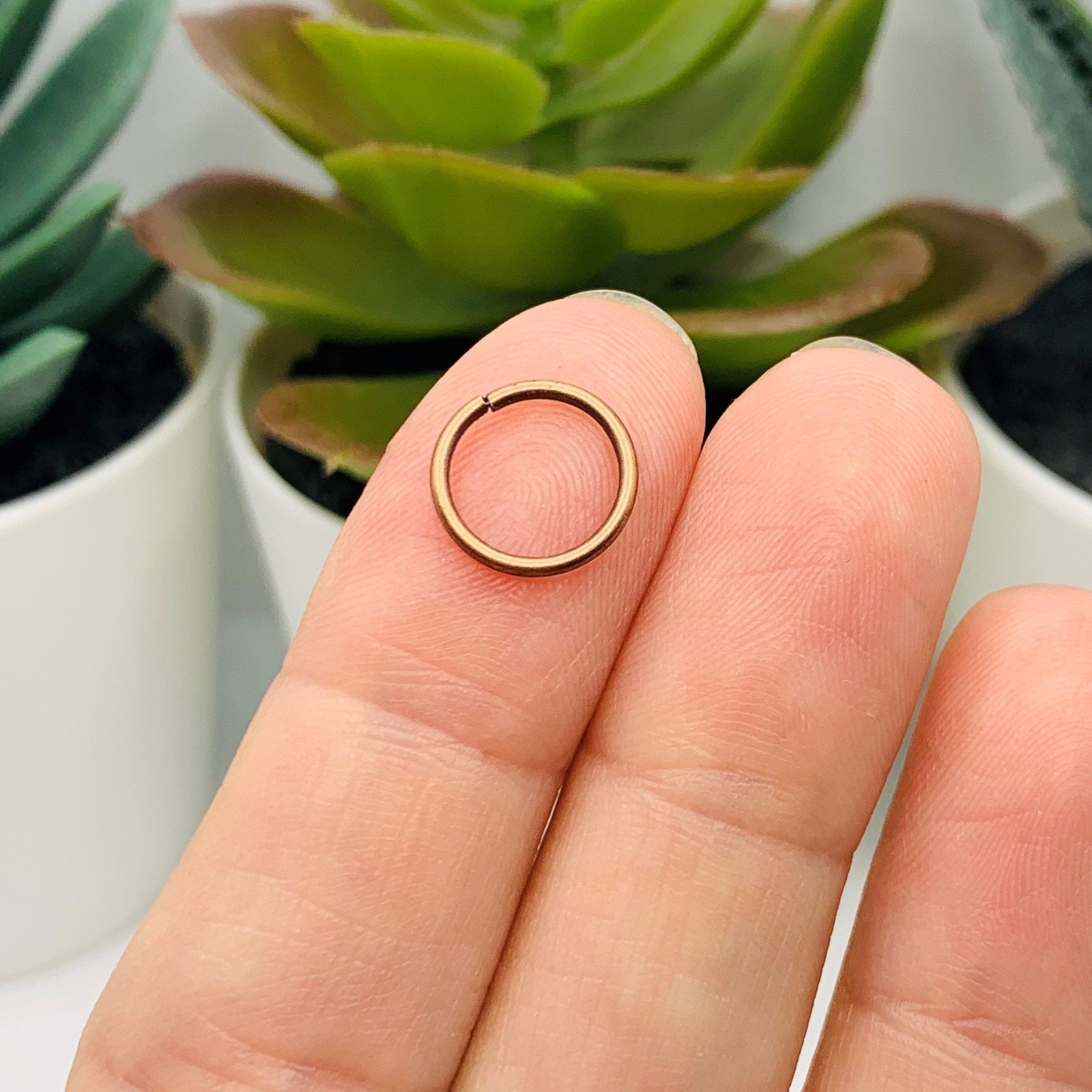 10mm, 18g, Copper Open Jump Rings - US Seller