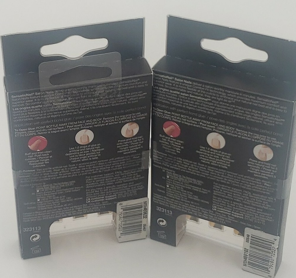 2 pack Sensational Salon Nails, Artificial Nails, 28 count