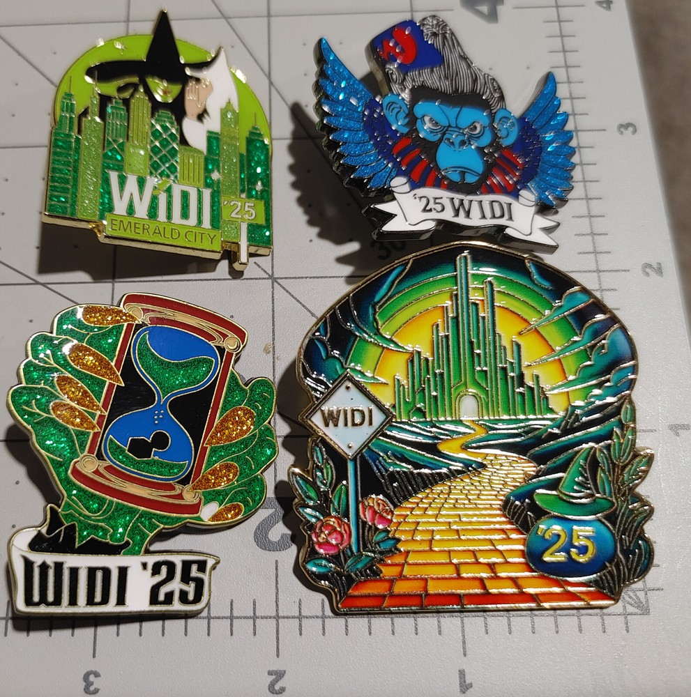 2025 Wisconsin Destination Imagination Wicked DI Trading Pin Set