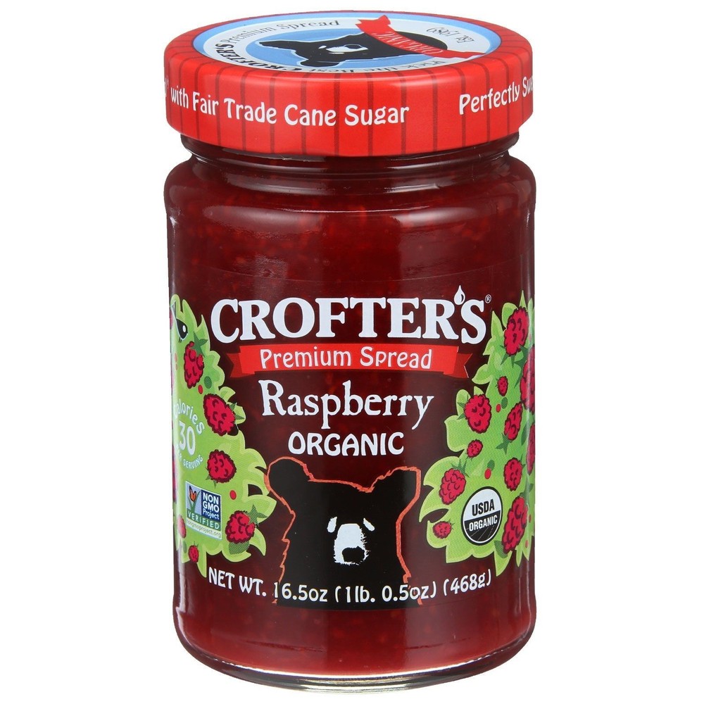 Crofter's Organic Premium Spread Seedless Raspberry 16.5 oz