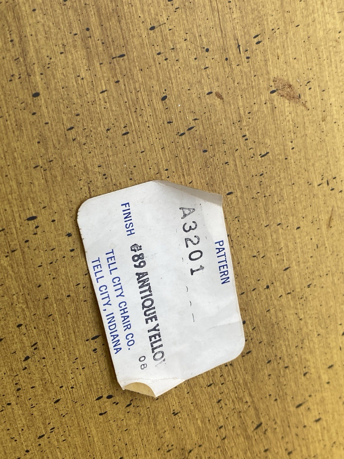 Tell City Chair Company Solid Hard Rock Maple Antique Yellow 3 Tier Side Table