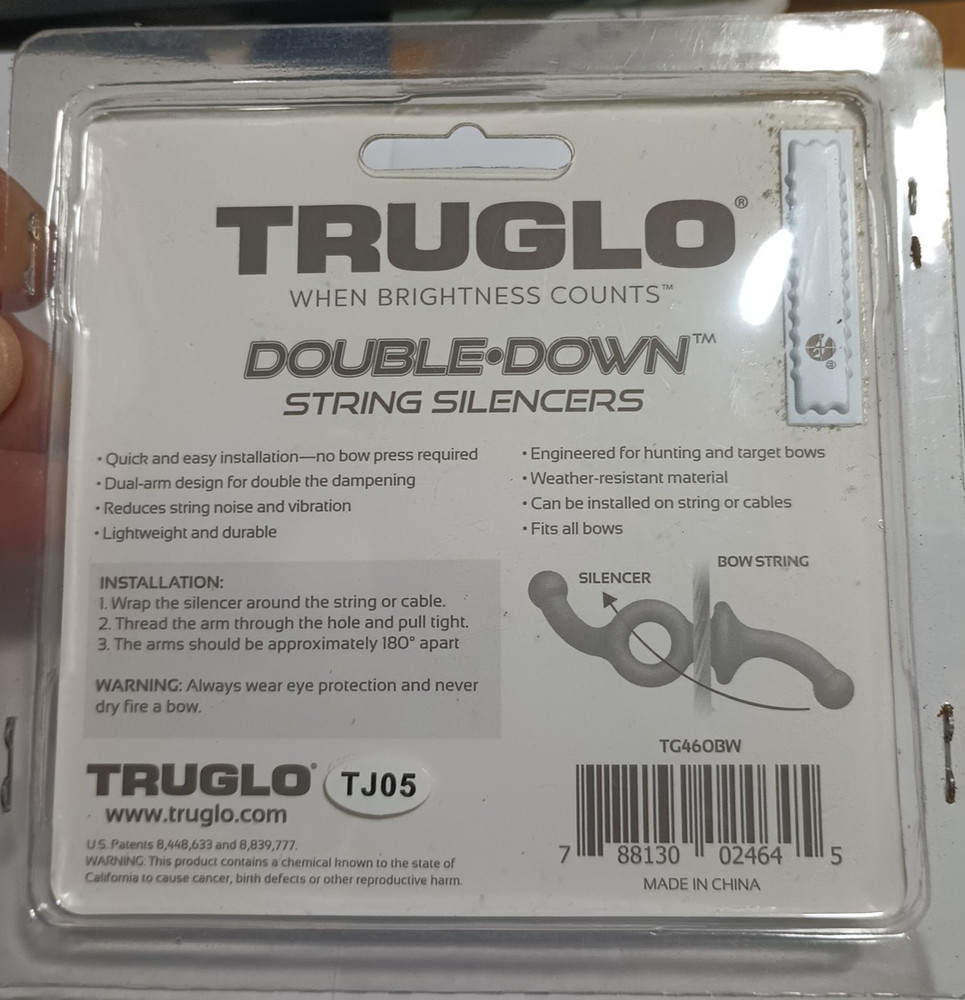 TRUGLO Double Down STRING SILENCERS 4-PACK  new old stock NOS
