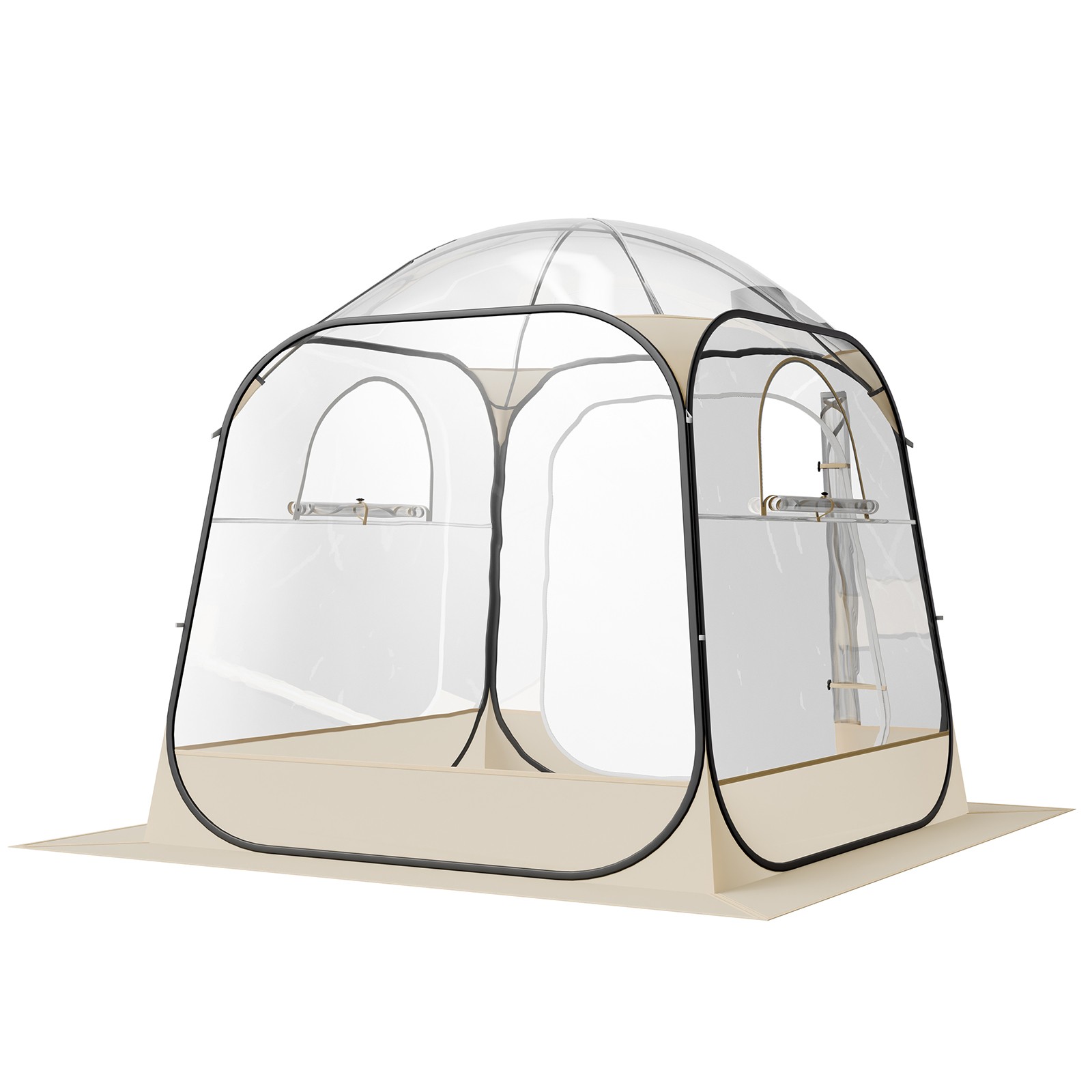 Uimoso Sports Tent Pop-Up 72"x72" Clear Bubble Tent Instant Weather Proof Pod