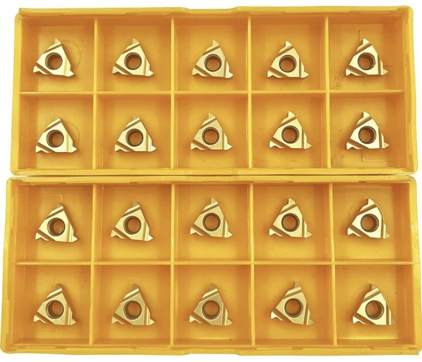 20PCS Lathe Threading Inserts Carbide Turning Inserts 11IR A60 CNC Blade