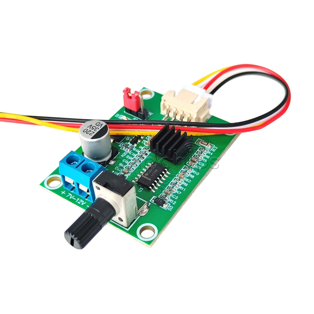 DC7V-12V DC Brushless Motor Driver Board Module Speed Controller + Terminal Wire
