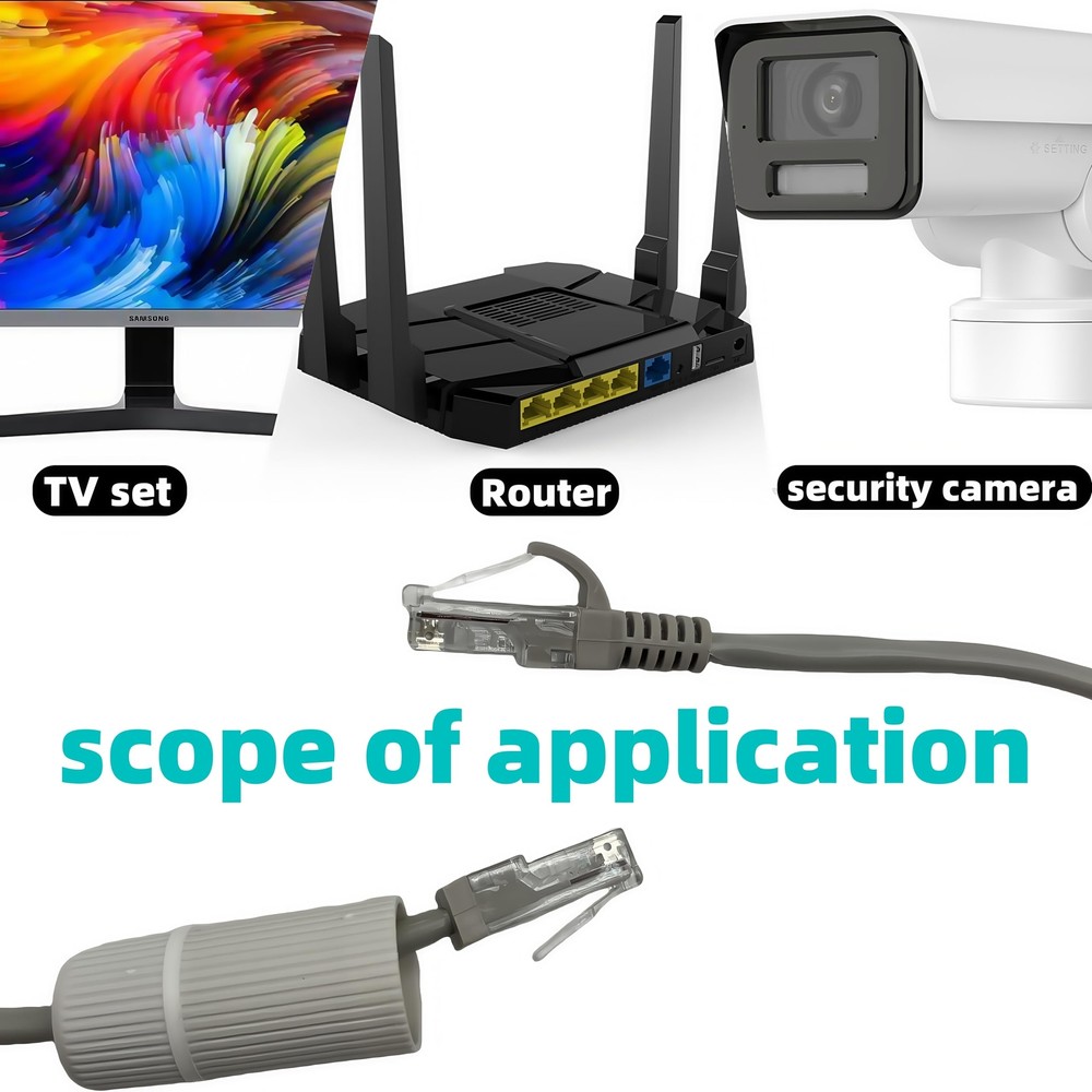 20 or 30 Meter CAT 5 Weatherproof Network Cable for Security Camera Connectio...